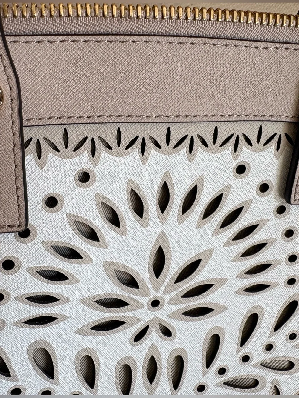henri bendel laser cut satchel w crossbody NWT rare - Picture 4 of 11